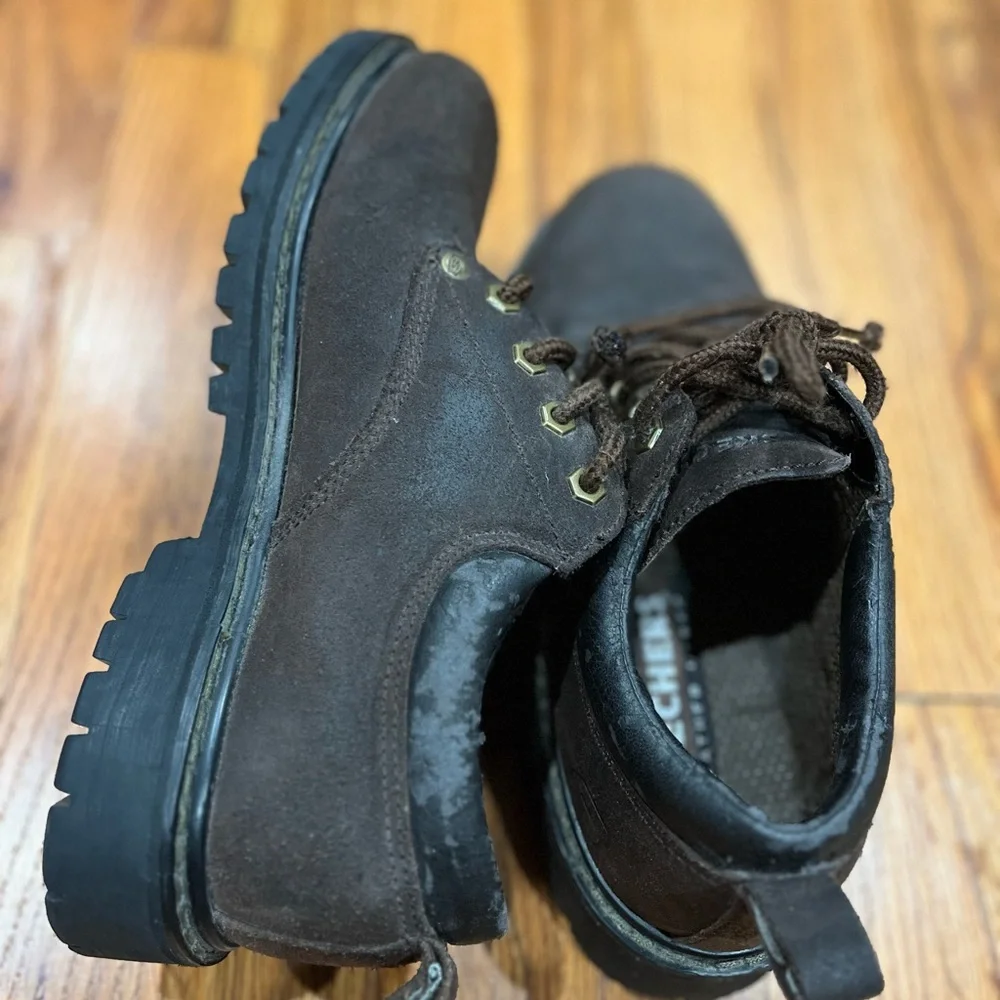 Leather Skechers/Comfort Walker Oxford’s Size 7.5 Brown Color.Flaws see pictures